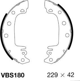 Motaquip VBS180 - Kit ganasce freno autozon.pro