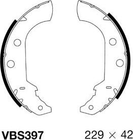 Motaquip VBS397 - Kit ganasce freno autozon.pro