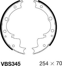 Motaquip VBS345 - Kit ganasce freno autozon.pro