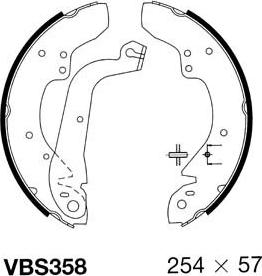 Motaquip VBS358 - Kit ganasce freno autozon.pro