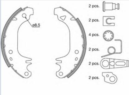 Motaquip VBS315 - Kit ganasce freno autozon.pro