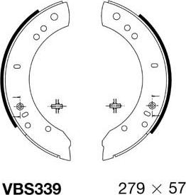 Motaquip VBS339 - Kit ganasce freno autozon.pro