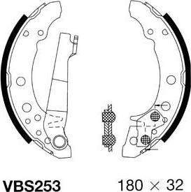 Motaquip VBS253 - Kit ganasce freno autozon.pro