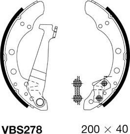 Motaquip VBS278 - Kit ganasce freno autozon.pro