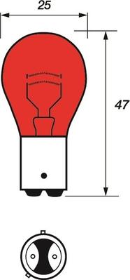 Motaquip VBU567 - Lampadina, Luce posteriore di stop autozon.pro