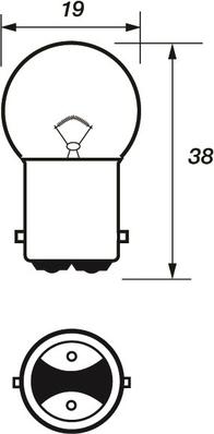 Motaquip VBU150 - Lampadina, Luce stop / Luce posteriore autozon.pro