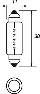 Motaquip VBU239 - Lampadina, Luce targa autozon.pro