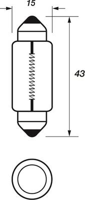 Motaquip VBU270 - Lampadina, Luce targa autozon.pro