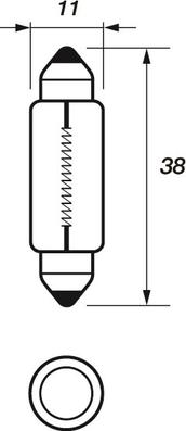 Motaquip VBU272 - Lampadina, Luce targa autozon.pro