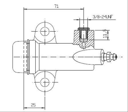 Motaquip VSC116 - Cilindro secondario, Frizione autozon.pro