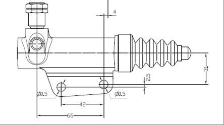 Motaquip VSC118 - Cilindro secondario, Frizione autozon.pro