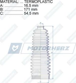 Motorherz RDZ0469MG - Soffietto, Sterzo autozon.pro