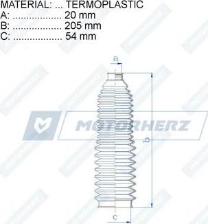 Motorherz RDZ0462MG - Soffietto, Sterzo autozon.pro