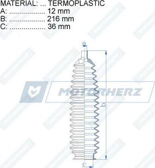 Motorherz RDZ0431MG - Soffietto, Sterzo autozon.pro