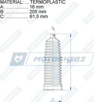 Motorherz RDZ0474MG - Soffietto, Sterzo autozon.pro