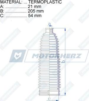 Motorherz RDZ0475MG - Soffietto, Sterzo autozon.pro