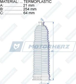 Motorherz RDZ0476MG - Soffietto, Sterzo autozon.pro