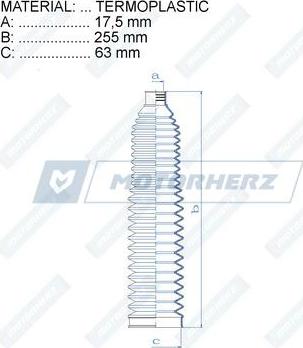 Motorherz RDZ0505MG - Soffietto, Sterzo autozon.pro