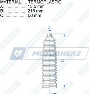 Motorherz RDZ0516MG - Soffietto, Sterzo autozon.pro