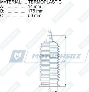 Motorherz RDZ0527MG - Soffietto, Sterzo autozon.pro