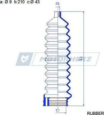 Motorherz RDZ0618MG - Soffietto, Sterzo autozon.pro