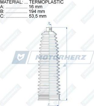 Motorherz RDZ0058MG - Soffietto, Sterzo autozon.pro