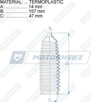 Motorherz RDZ0084MG - Soffietto, Sterzo autozon.pro