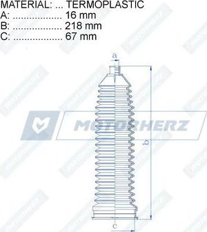 Motorherz RDZ0079MG - Soffietto, Sterzo autozon.pro