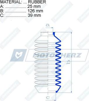 Motorherz RDZ0150MG - Soffietto, Sterzo autozon.pro