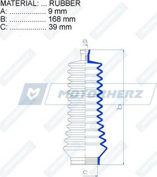 Motorherz RDZ0344MG - Soffietto, Sterzo autozon.pro