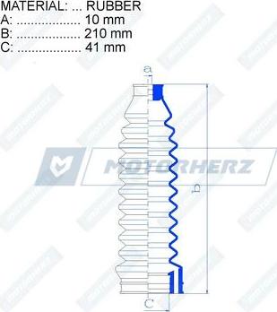 Motorherz RDZ0311MG - Soffietto, Sterzo autozon.pro