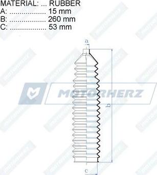 Motorherz RDZ0337MG - Soffietto, Sterzo autozon.pro