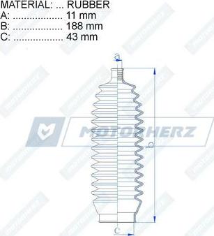 Motorherz RDZ0370MG - Soffietto, Sterzo autozon.pro