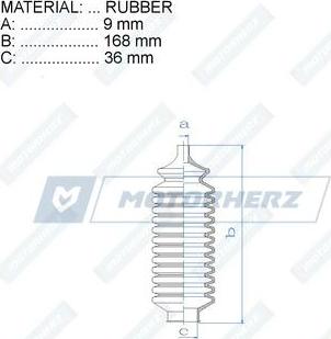 Motorherz RDZ0245MG - Soffietto, Sterzo autozon.pro