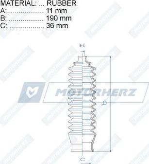 Motorherz RDZ0248MG - Soffietto, Sterzo autozon.pro