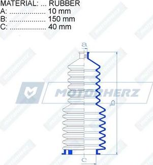 Motorherz RDZ0208MG - Soffietto, Sterzo autozon.pro