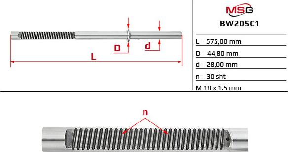 MSG BW 205 C1 - Scatola guida autozon.pro