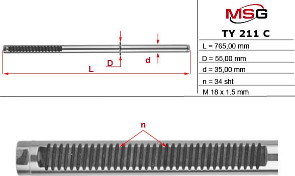 MSG TY 211 C - Scatola guida autozon.pro