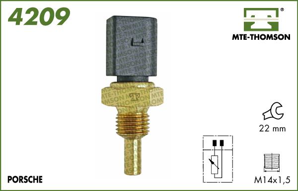 MTE-Thomson 4209 - Sensore, Temperatura refrigerante autozon.pro