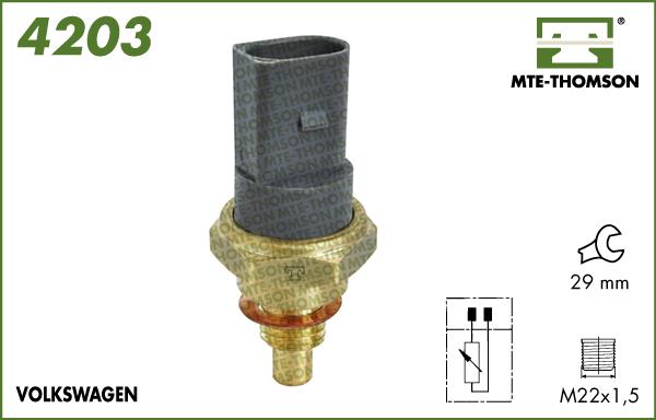 MTE-Thomson 4203 - Sensore, Temperatura refrigerante autozon.pro