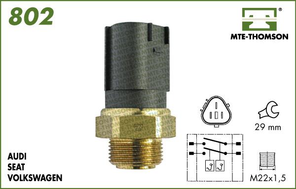 MTE-Thomson 802.95/102 - Termocontatto, Ventola radiatore autozon.pro