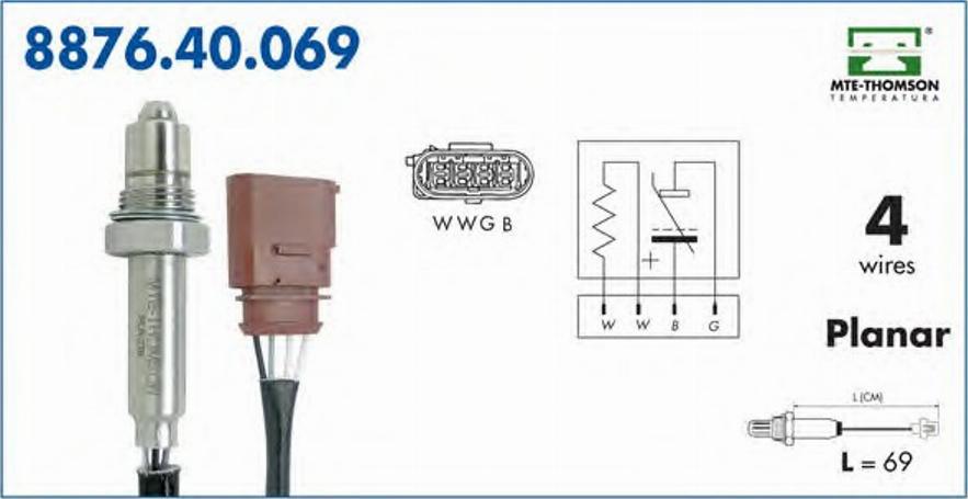 MTE-Thomson 887640069 - Sonda lambda autozon.pro