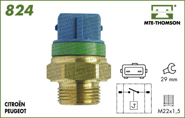 MTE-Thomson 824.92/87 - Termocontatto, Ventola radiatore autozon.pro