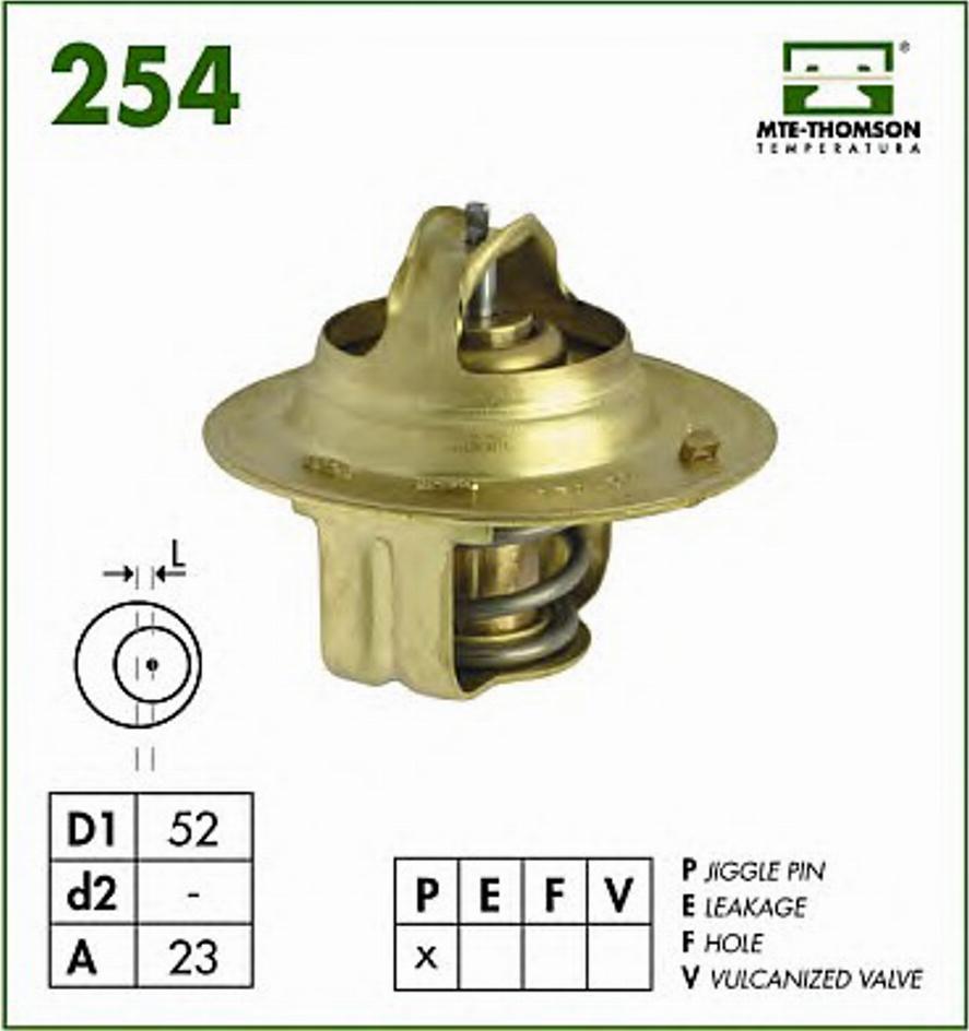 MTE-Thomson 254.88 - Termostato, Refrigerante autozon.pro