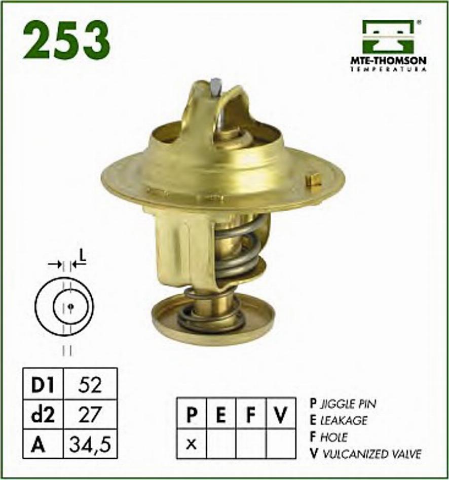 MTE-Thomson 253.77 - Termostato, Refrigerante autozon.pro