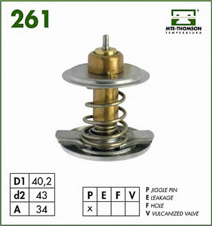 MTE-Thomson 261.87 - Termostato, Refrigerante autozon.pro