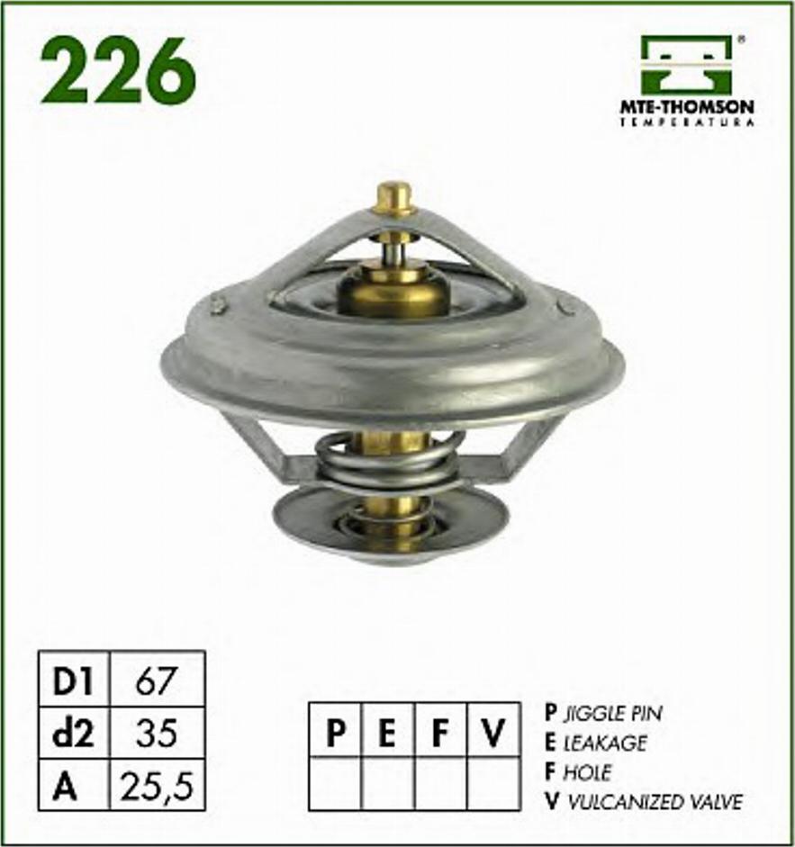 MTE-Thomson 226.80 - Termostato, Refrigerante autozon.pro