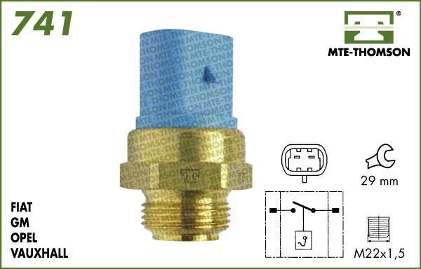 MTE-Thomson 741.88/83 - Termocontatto, Ventola radiatore autozon.pro