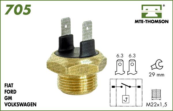 MTE-Thomson 705.95/90 - Termocontatto, Ventola radiatore autozon.pro