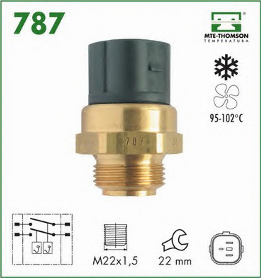 MTE-Thomson 787 - Termocontatto, Ventola radiatore autozon.pro